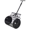 Peat Moss Spreader 36inch,Compost Spreader Metal Mesh,2 in 1 ATV and T shaped Handle for planting seeding,Lawn and Garden Care Manure Spreaders Roller