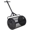 Peat Moss Spreader 36inch,Compost Spreader Metal Mesh,2 in 1 ATV and T shaped Handle for planting seeding,Lawn and Garden Care Manure Spreaders Roller
