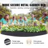 VEVOR Raised Garden Bed, Galvanized Metal Planter Box, Outdoor Planting Boxes with Open Base, for Growing Flowers/Vegetables/Herbs in Backyard/Garden/