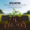 VEVOR Raised Garden Bed, Galvanized Metal Planter Box, Outdoor Planting Boxes with Open Base, for Growing Flowers/Vegetables/Herbs in Backyard/Garden/